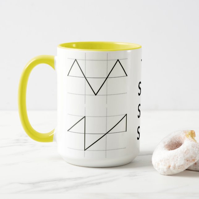 Taza de la forma de onda (Con donut)