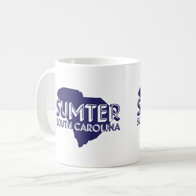 Taza de la forma de Sumter Carolina del Sur (Anverso izquierdo)