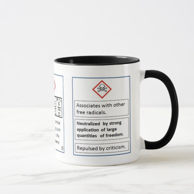 Taza de la fórmula molecular de BaRaCK (Derecha)