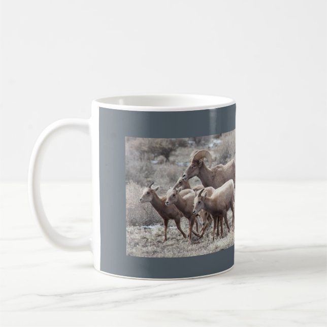 Taza de la foto de las ovejas de Bighorn del (Izquierda)