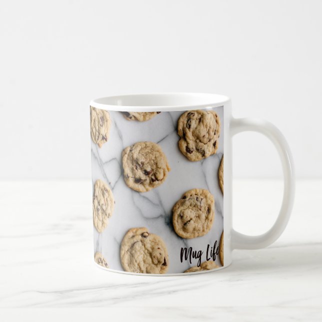 Taza de la foto del modelo de la galleta de (Derecha)