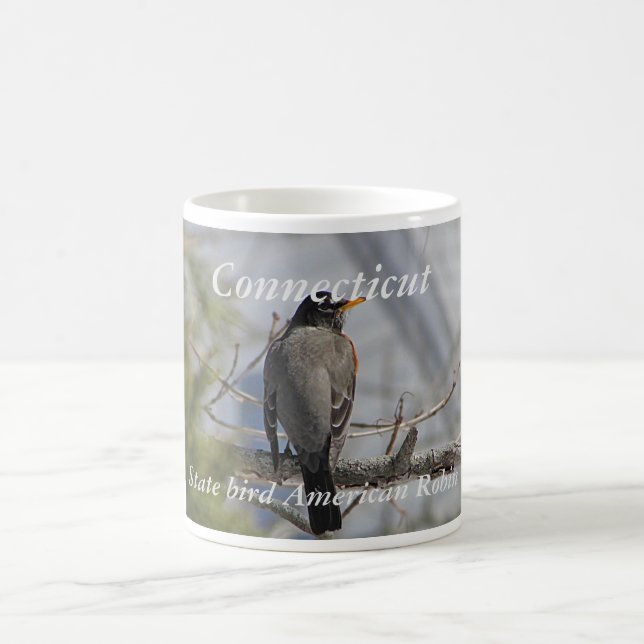 Taza de la foto del pájaro de estado de (Centro)