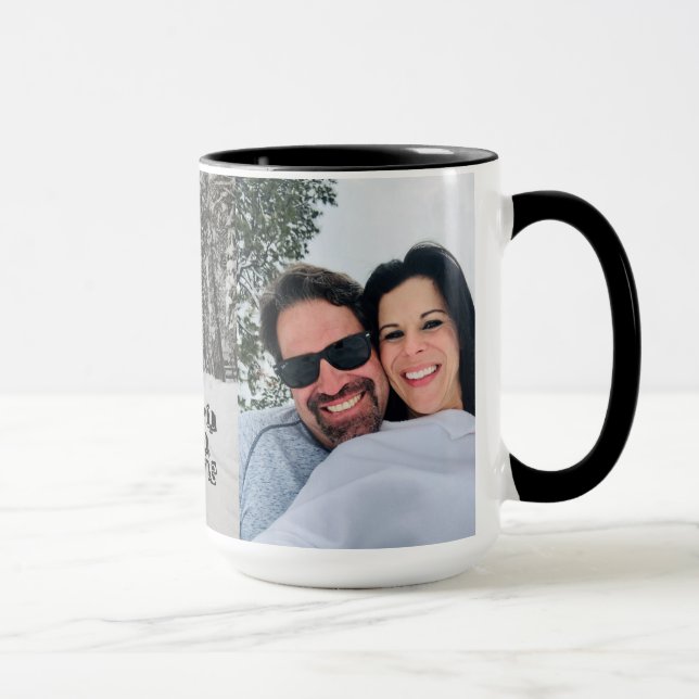 Taza de la foto del personalizado 15oz (añada su) (Derecha)