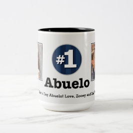 Taza de la foto del personalizado de Abuelo 2 del
