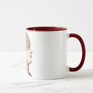 Taza de la frenología del vintage