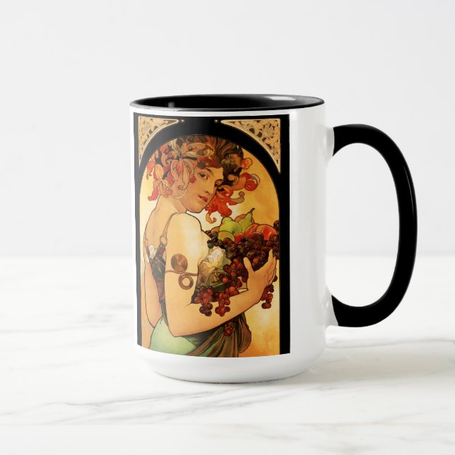 Taza de la fruta de Alfonso Mucha (Derecha)