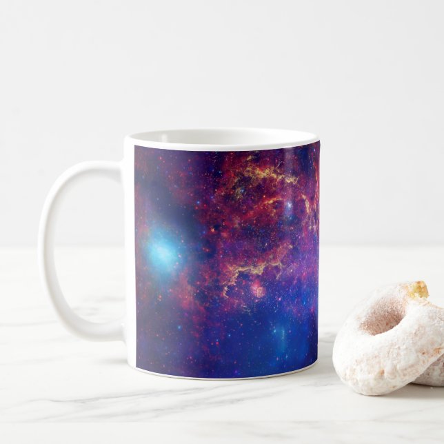 Taza de la galaxia de la vía láctea (Con donut)