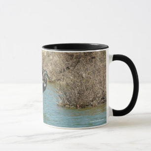 Taza de la garza de gran azul