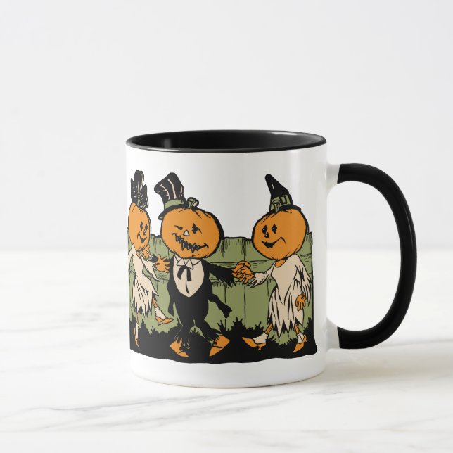 Taza de la gente de la calabaza de Halloween del (Derecha)