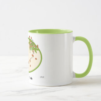 Taza de la guirnalda de la baya del invierno