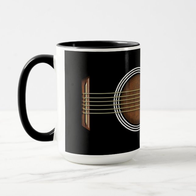 Taza de la guitarra acústica - Mongram (Izquierda)
