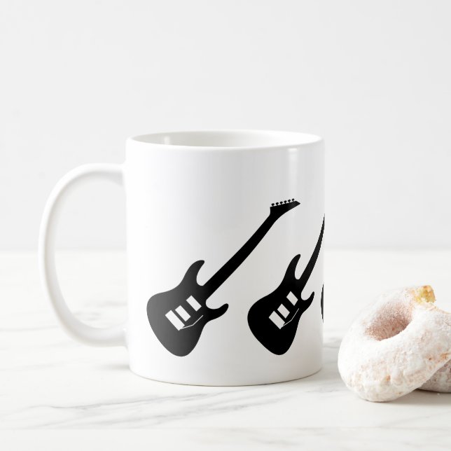 Taza de la guitarra eléctrica (Con donut)