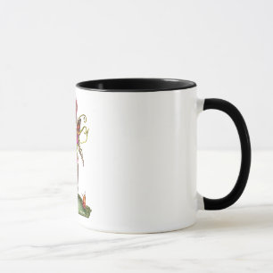 Taza de la hada de la mariposa de la fresa