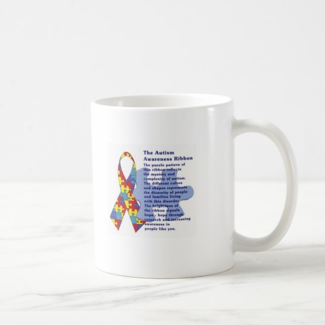 Taza de la historia de la cinta del autismo (Derecha)