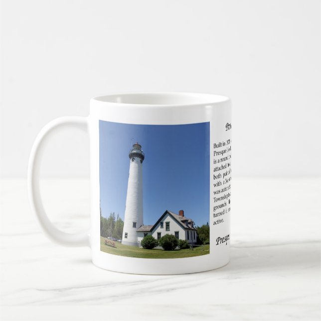 Taza de la historia del faro de la isla de Presque (Izquierda)