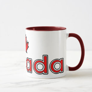 Taza de la hoja de arce de Canadá
