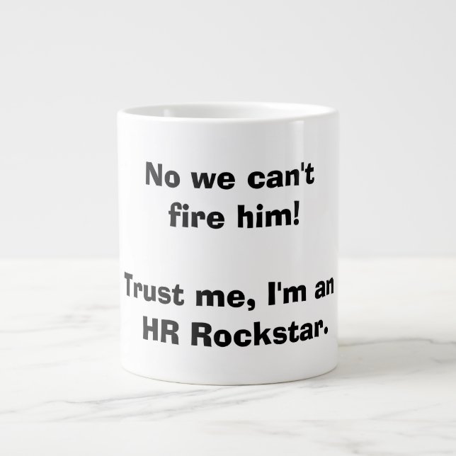 Taza de la hora Rockstar del recurso humano (Frente)
