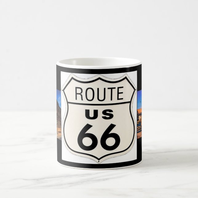 Taza de la imagen de la ruta 66 (Centro)