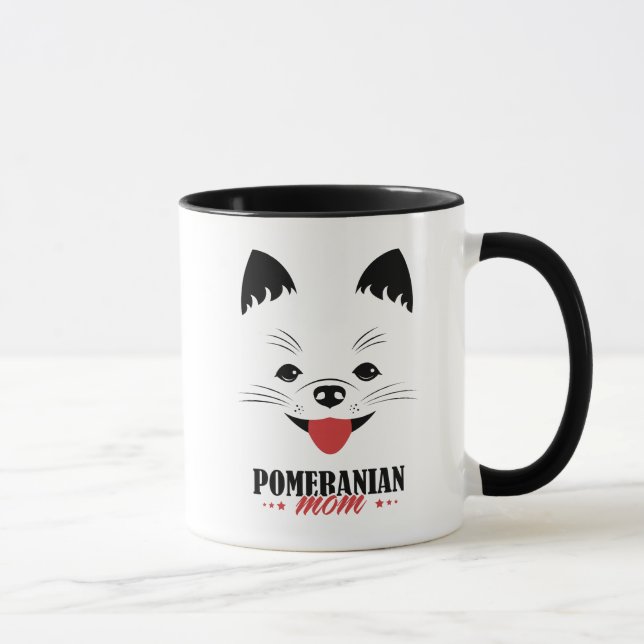 Taza de la impresión de Digitaces del perro (Derecha)