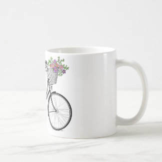 Taza de la impresión de la bicicleta del vintage