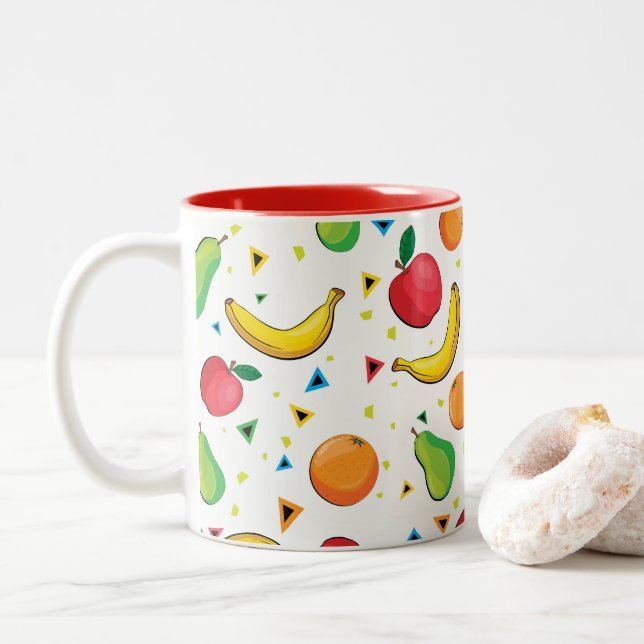 Taza de la impresión de la diversión de la fruta (Con donut)