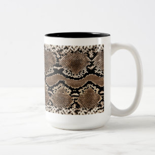 Taza de la impresión de la piel de serpiente