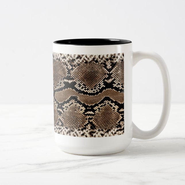Taza de la impresión de la piel de serpiente (Derecha)