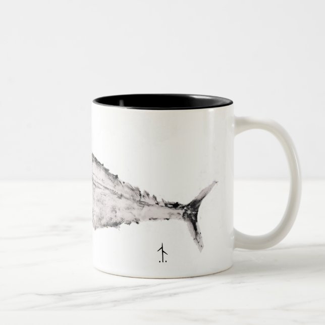 Taza de la impresión del atún (Derecha)