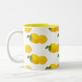 Taza de la impresión del limón