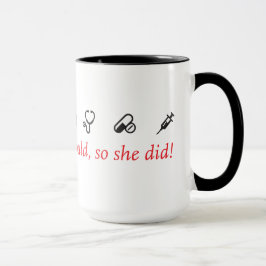 Taza de la inspiración de la enfermera - blanco