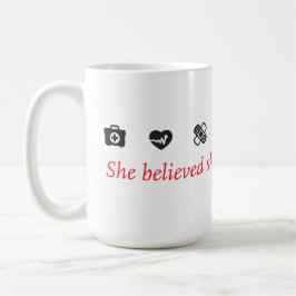 Taza de la inspiración de la enfermera - blanco