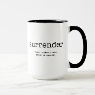 Taza de la inspiración de la entrega