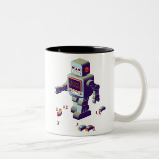 taza de la invasión del robot