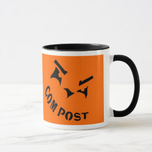 Taza de la Jack-o-Linterna del estiércol vegetal