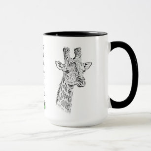 Taza de la jirafa - serie de África