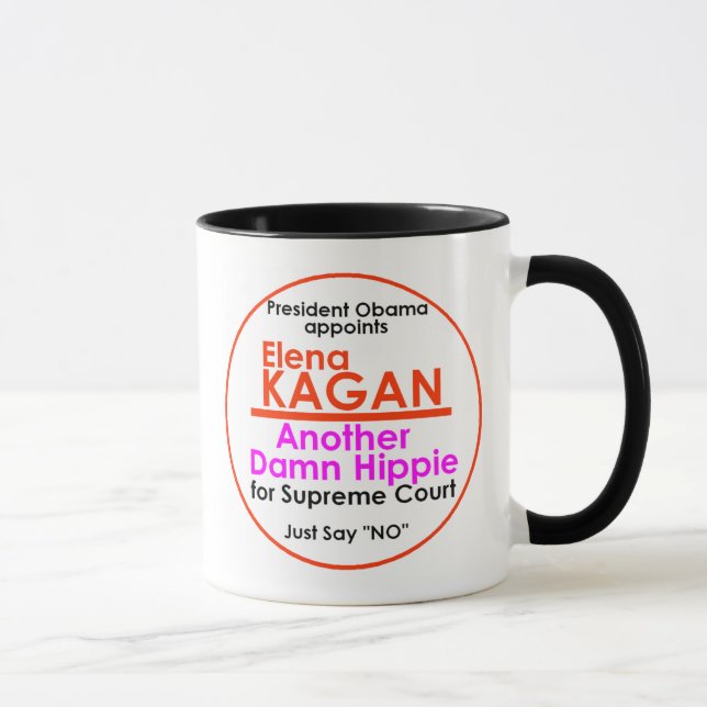 Taza de la justicia de Elena Kagan (Derecha)
