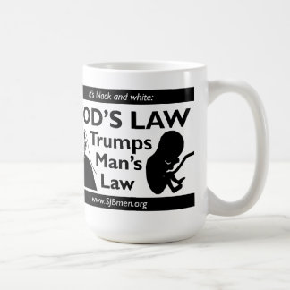 Taza de la ley del hombre de los triunfos de la