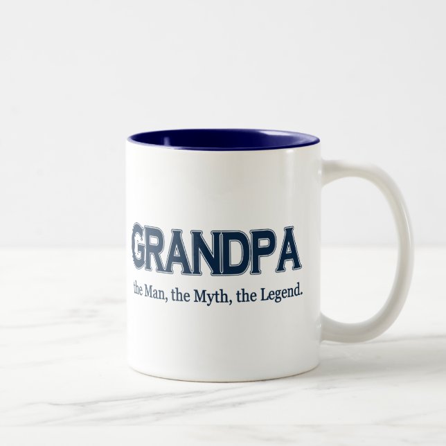 Taza de la leyenda del mito del hombre del abuelo (Derecha)