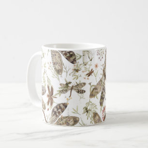 Taza de la libélula del vintage