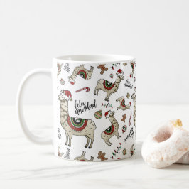 Taza de la llama de Feliz Navidad