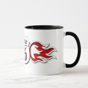 Taza de la llama de la ruta 66