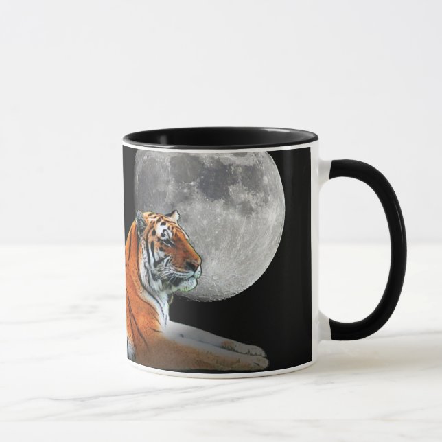Taza de la luna del tigre del grito (Derecha)