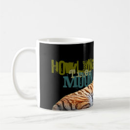 Taza de la luna del tigre del grito