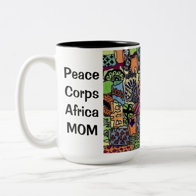 Taza de la mamá de África del cuerpo de paz (Izquierda)