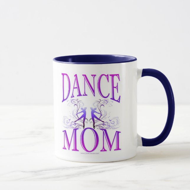 Taza de la mamá de la danza (personalizable) (Derecha)