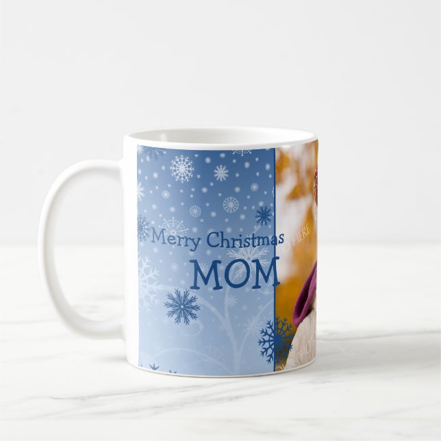 Taza de la mamá de las Felices Navidad de los (Izquierda)