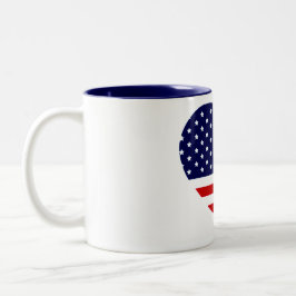 Taza de la MAMÁ del CORAZÓN del PATRIOTA