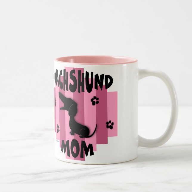 Taza de la mamá del Dachshund (Derecha)