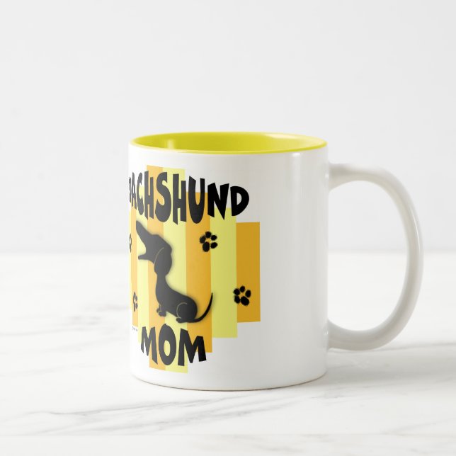 Taza de la mamá del Dachshund (Derecha)