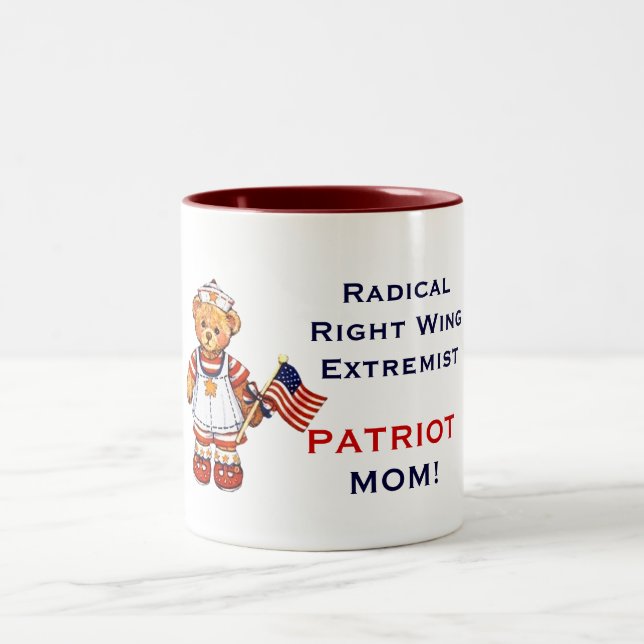 Taza de la mamá del patriota del extremista de la (Centro)